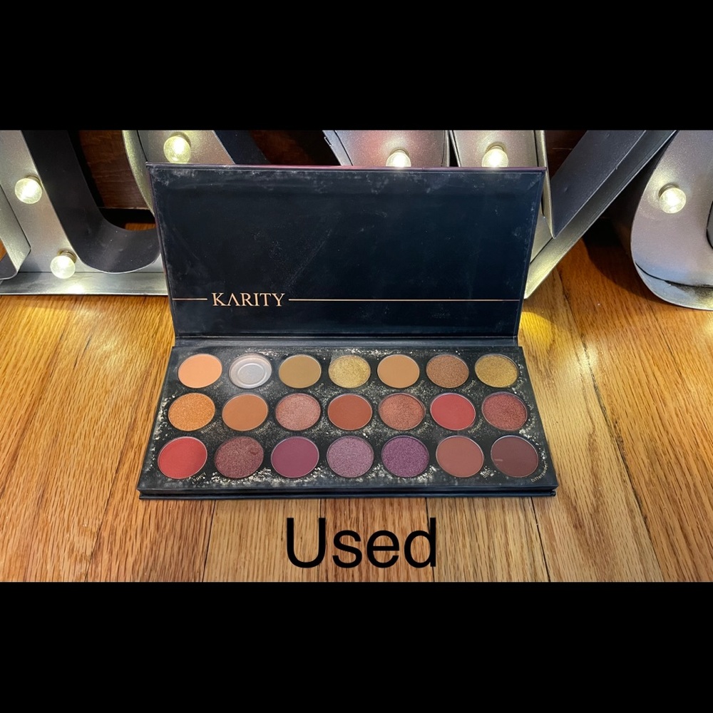 Used eyeshadow pallet.